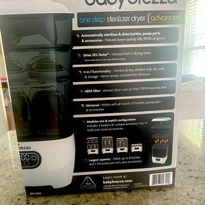 BABY Brezza sterilizer and dryer advanced, brand new